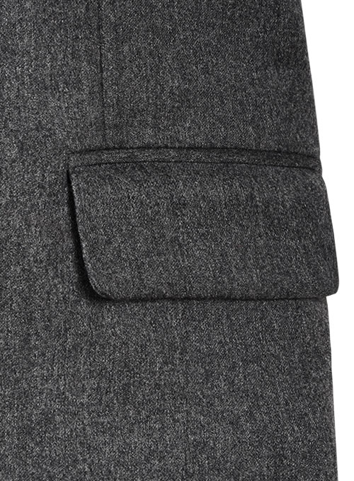 Reda Flannel Dark Gray Pure Wool Suit