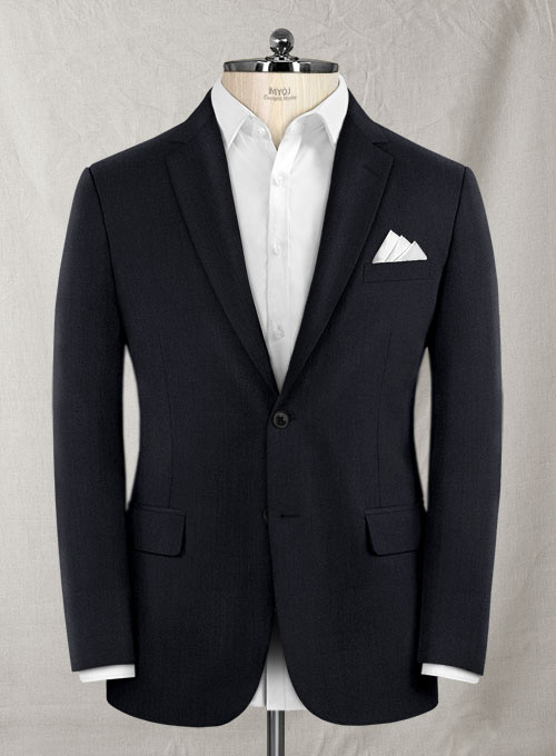 Reda Midnight Blue Wool Suit - Click Image to Close