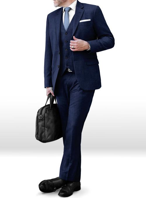 Reda Royal Blue Pure Wool Suit