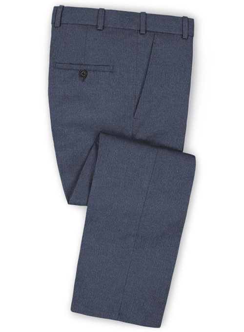 Reda Steel Blue Pure Wool Suit