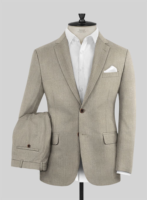 Reda Worsted Beige Pure Wool Suit