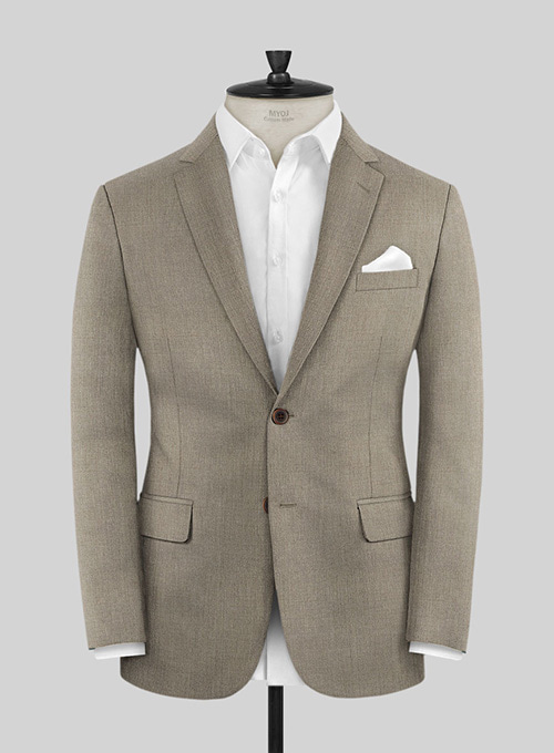 Reda Worsted Beige Pure Wool Suit