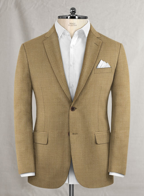 Reda Worsted Khaki Wool Suit - Click Image to Close