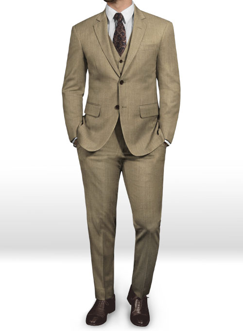 Reda Worsted Beige Pure Wool Suit