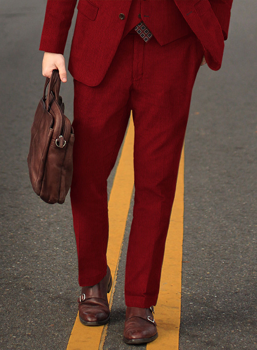 Red Corduroy Suit - Click Image to Close
