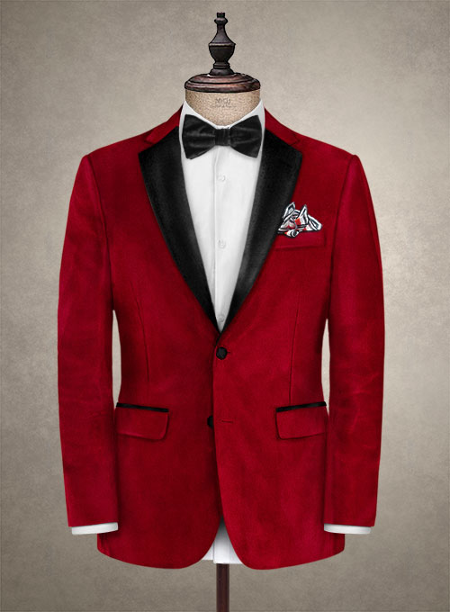 Red Velvet Tuxedo Suit : Made To Measure Custom Jeans For Men & Women ...