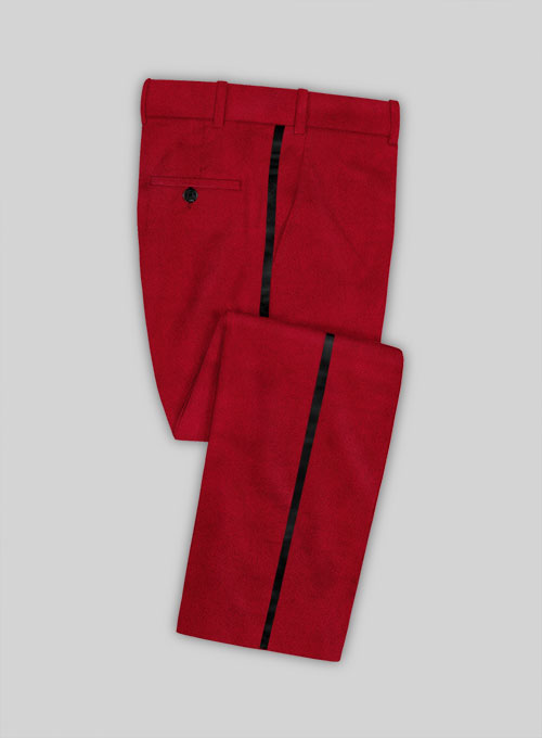 Red Velvet Tuxedo Suit - Click Image to Close