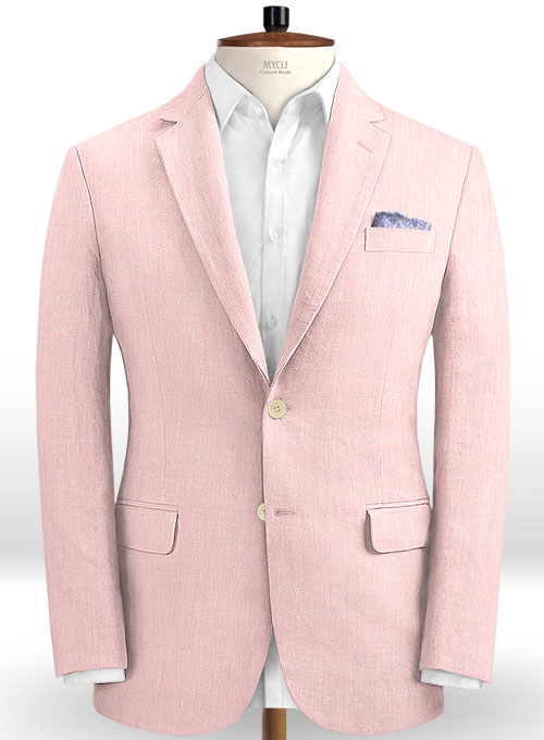 Roman Light Pink Linen Suit