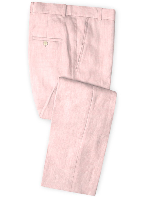 Roman Light Pink Linen Suit