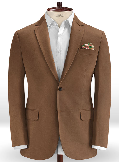 Rome Brown Stretch Chino Suit