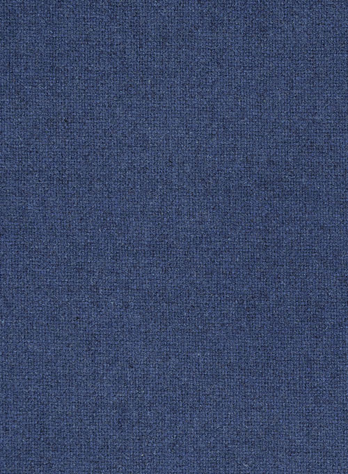 Rope Weave Persian Blue Tweed Overcoat - Click Image to Close