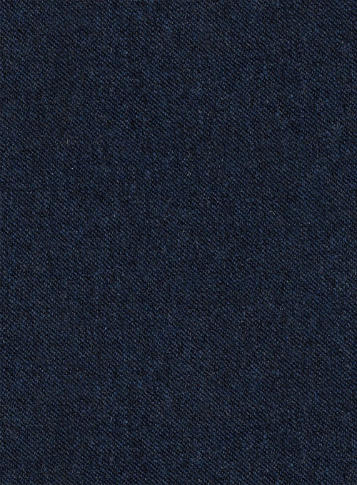 Royal Blue Denim Tweed Suit - Click Image to Close