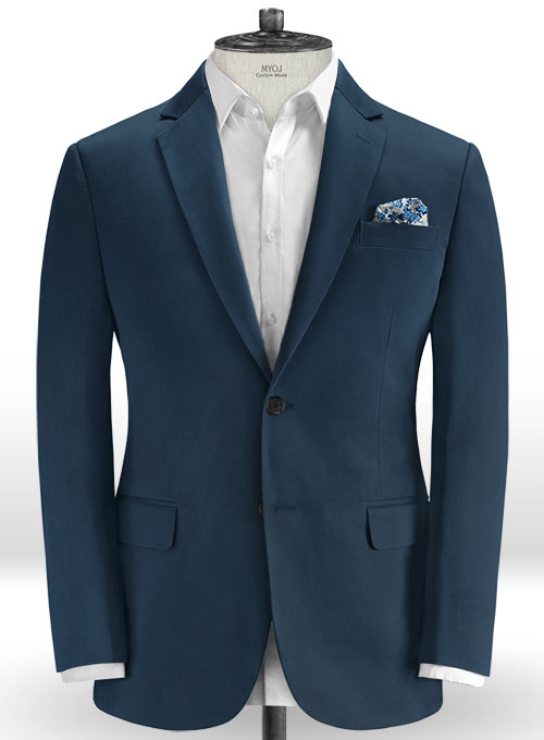 Royal Blue Stretch Chino Suit