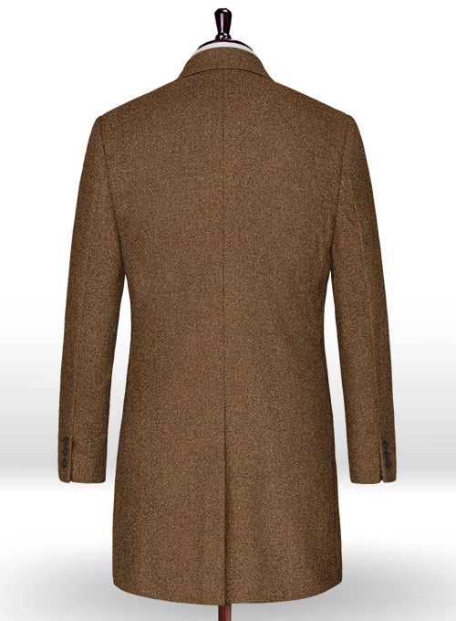 Royal Brown Heavy Tweed Overcoat
