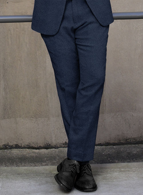 Royal Blue Heavy Tweed Suit - Click Image to Close