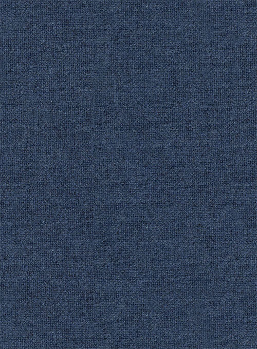 Rope Weave Persian Blue Tweed Overcoat - Click Image to Close