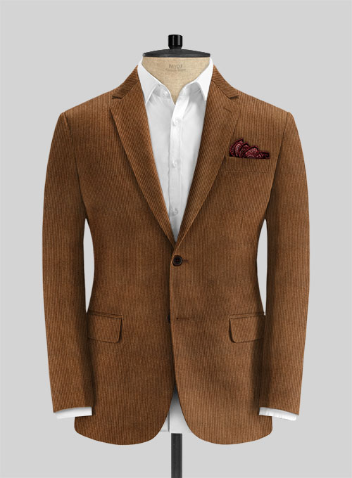 Rust Brown Thick Corduroy Suit