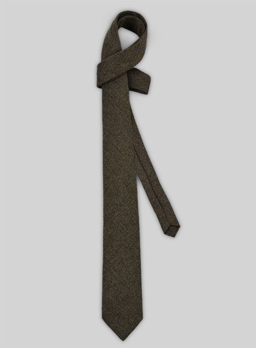 Tweed Tie - Rust Brown - Click Image to Close