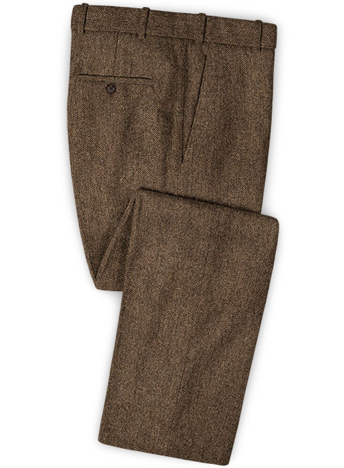 Rust Herringbone Tweed Suit - Click Image to Close