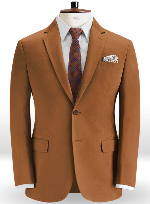 Rust Peach Finish Chino Suit