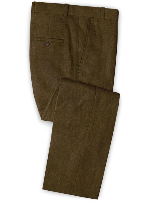 Safari Congo Brown Cotton Linen Suit