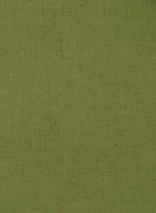 Safari Nut Green Cotton Linen Suit