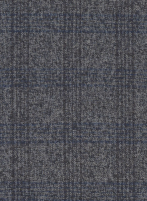 Saga Blue Feather Tweed Suit