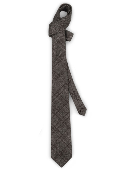 Tweed Tie - Saga Charcoal Feather