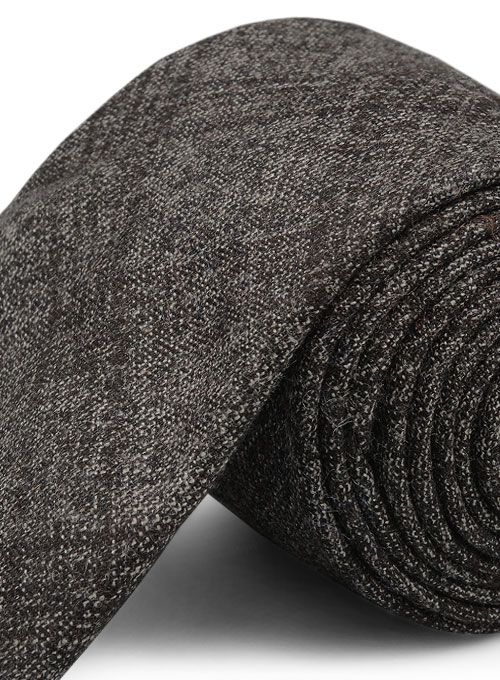Tweed Tie - Saga Charcoal Feather