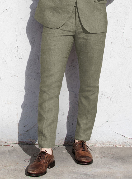 Sage Green Pure Linen Suit
