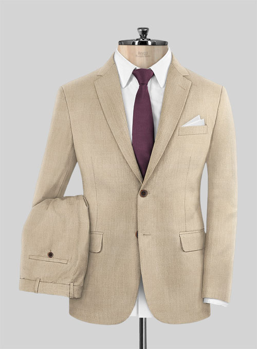 Scabal Beige Wool Suit