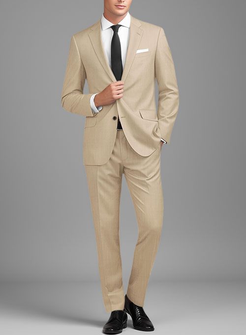 Scabal Beige Wool Suit