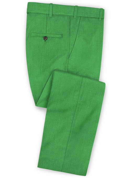 Scabal Bright Green Wool Suit