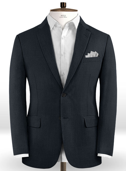 Scabal CEO Blue Wool Suit - Click Image to Close