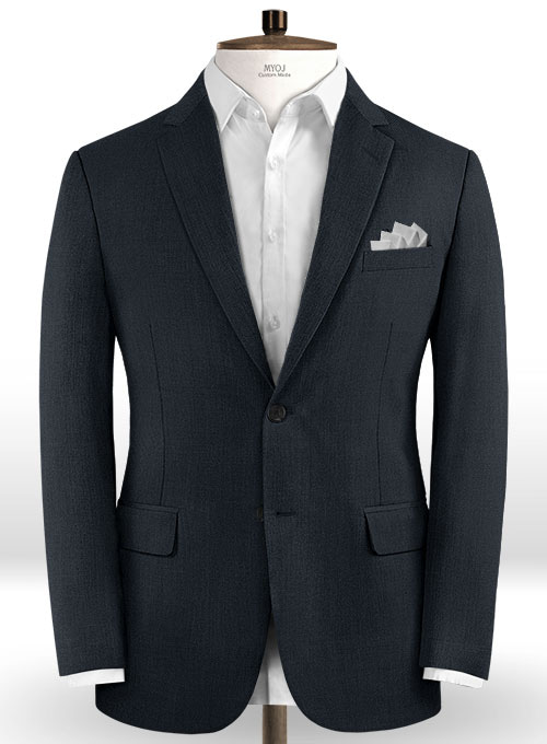 Scabal CEO Blue Wool Suit - Click Image to Close