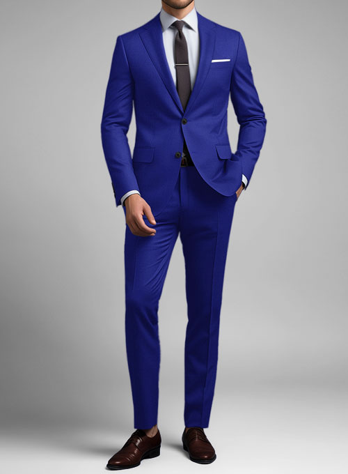 Scabal Cobalt Blue Wool Suit