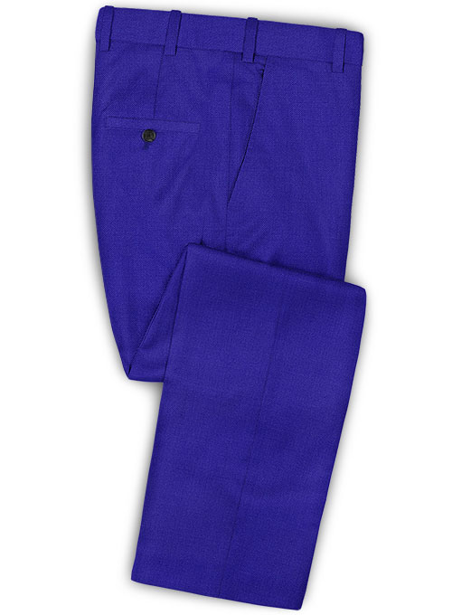 Scabal Cobalt Blue Wool Suit - Click Image to Close