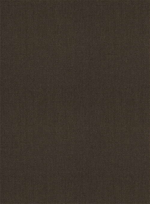 Scabal Dark Brown Wool Suit - Click Image to Close