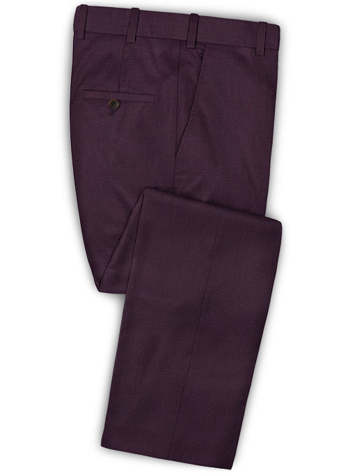 Scabal Dark Purple Wool Suit