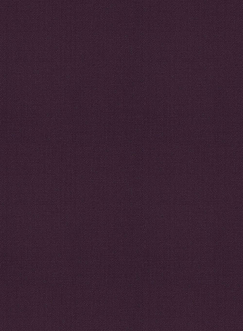 Scabal Dark Purple Wool Suit