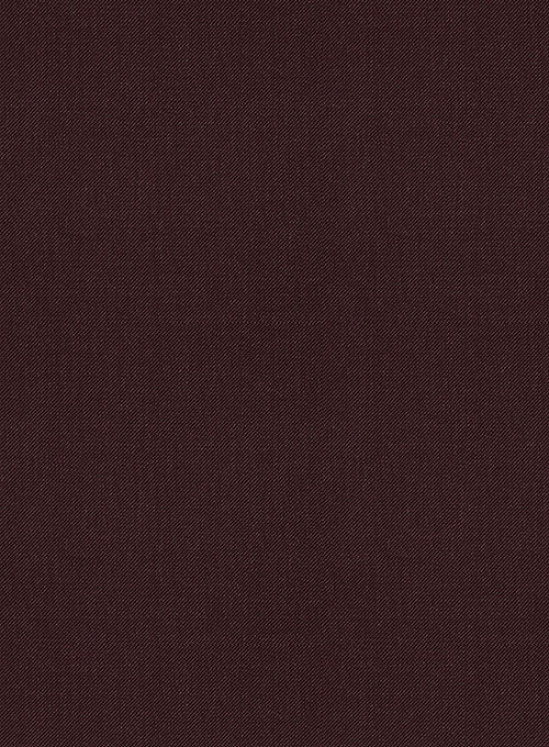 Scabal Dark Wine Wool Suit - Click Image to Close