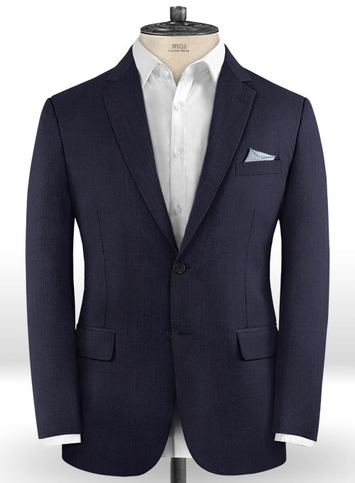 Scabal Dark Navy Wool Suit