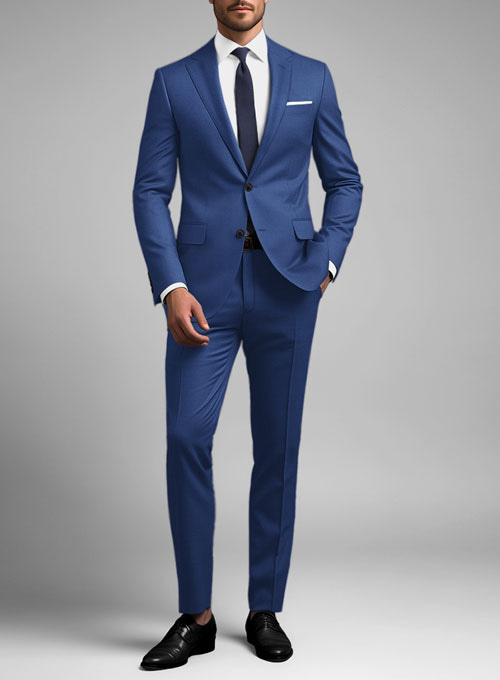 Scabal Egyptian Blue Wool Suit