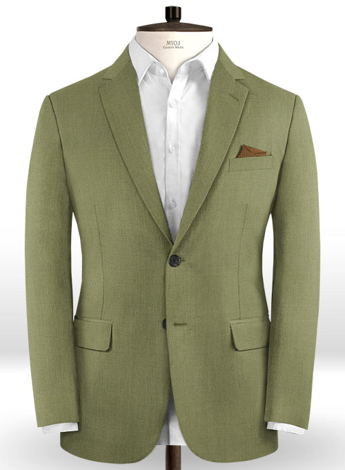 Scabal Fern Green Wool  Suit