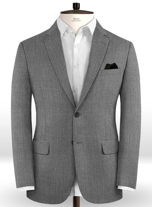 Scabal Grunge Gray Wool Suit
