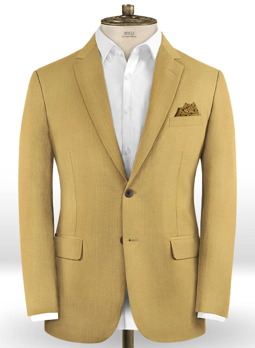 Scabal Khaki Wool Suit - Click Image to Close