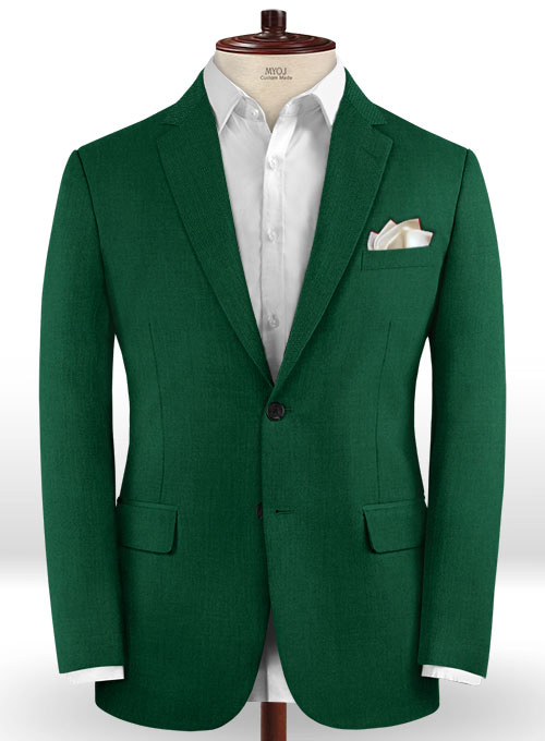 Scabal Oslo Green Wool Suit - Click Image to Close