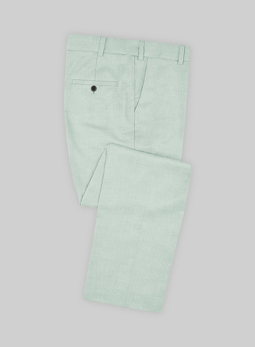 Scabal Pale Green Wool Suit
