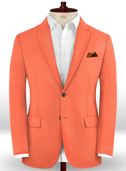 Scabal Portland Orange Wool Suit