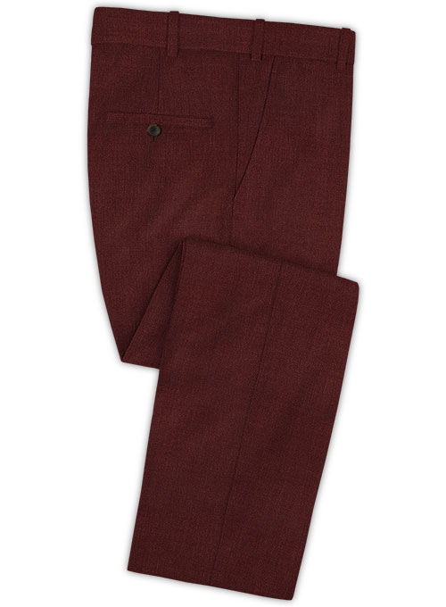 Scabal Wine Wool Suit - Click Image to Close